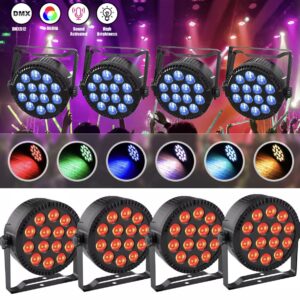Miete: 4 X140W LED  Strahler DMX DJ Party Show Bühnenlicht