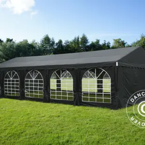 Miete: Partyzelt UNICO 5x10m, Schwarz