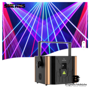 6W RGB Laser Vollfarbige 3D-Animationsbühnenbeleuchtung mit ILDA