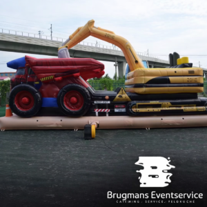 Riesen Hüpfburg Multiplay Bagger mieten in Köln & Kerpen